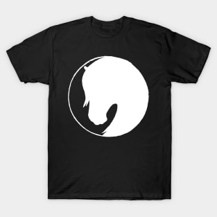 white horse silhouette T-Shirt